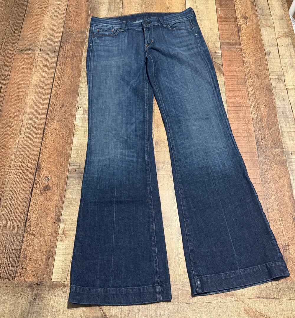 Citizens of Humanity Womens Dark Denim Low Rise Faye Jeans Sz 31 Festival Boho